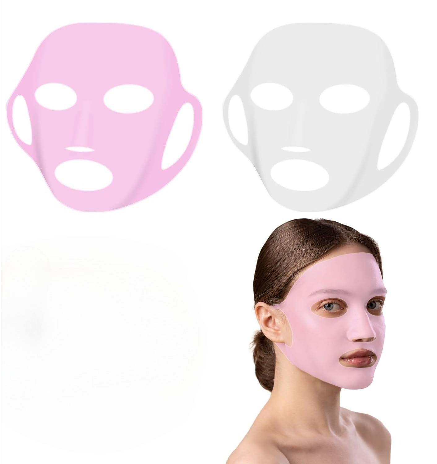 Silicone Mask Bracket - Silikon-Gesichtsmaskenhalter, wiederverwendbarer Silikon-Gesichtsmaskenhalter für Blattmasken, nasse