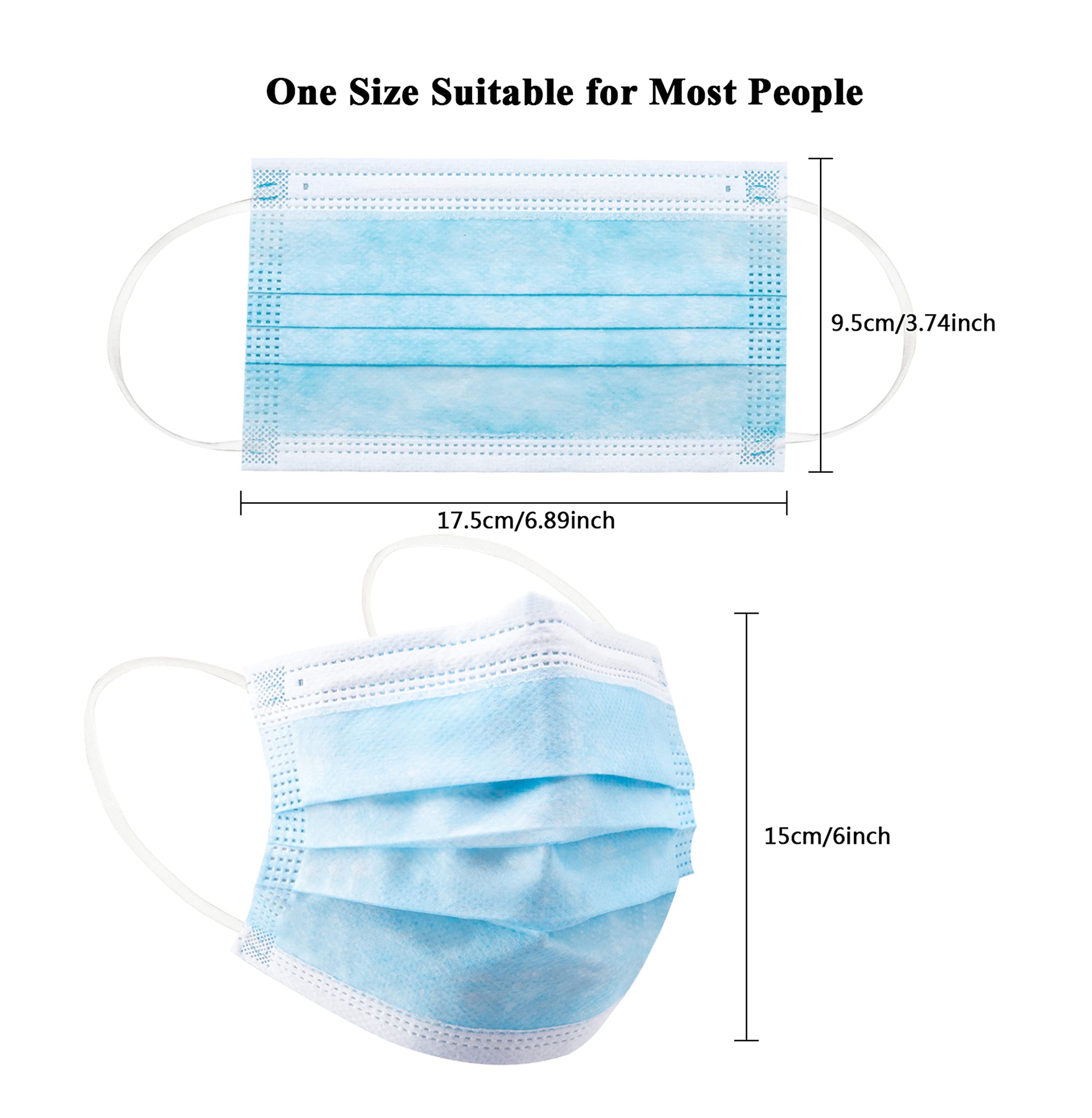 50/100 Stück Einwegmaske für G – Disposable Mask Blue Bewertung und Preis