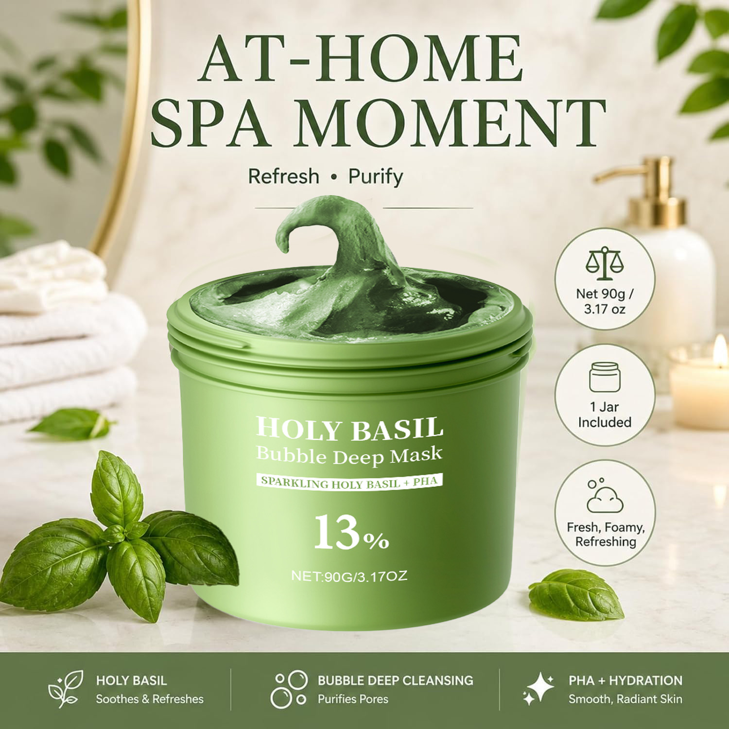 Holy Basil Bubble Deep Mask To – Dust Mask Construction Bewertung und Preis